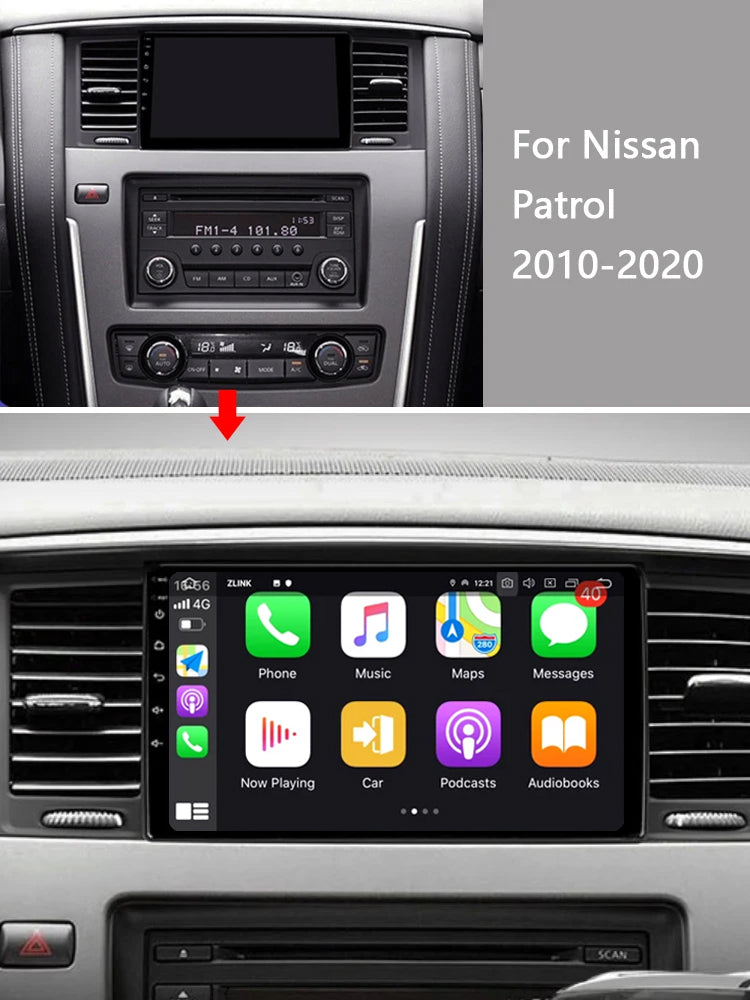 Idoing 9inch Android 12 Radio Head Unit For Nissan Patrol Y62 2010-2020