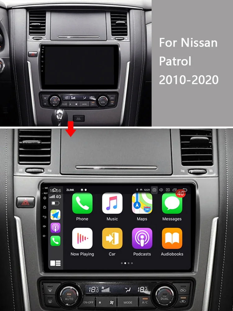Idoing 10.2inch Android 12 Radio Head Unit For Nissan Patrol 2010-2020 2023