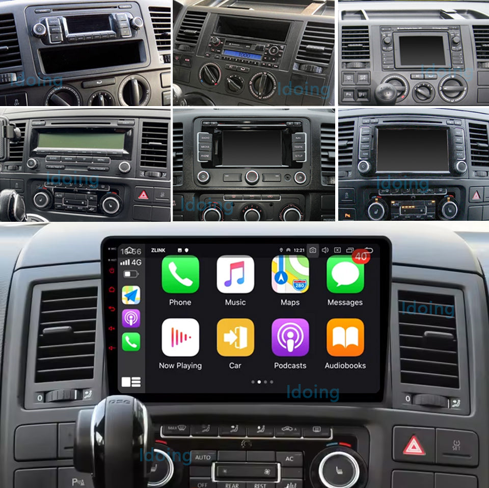 Idoing 9inch Android 12 Radio Head Unit For For Volkswagen Multivan T5 2003-2015