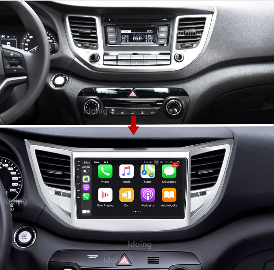 Idoing 9inch Android 12 Radio Head Unit For Hyundai Tucson IX35 2015-2018
