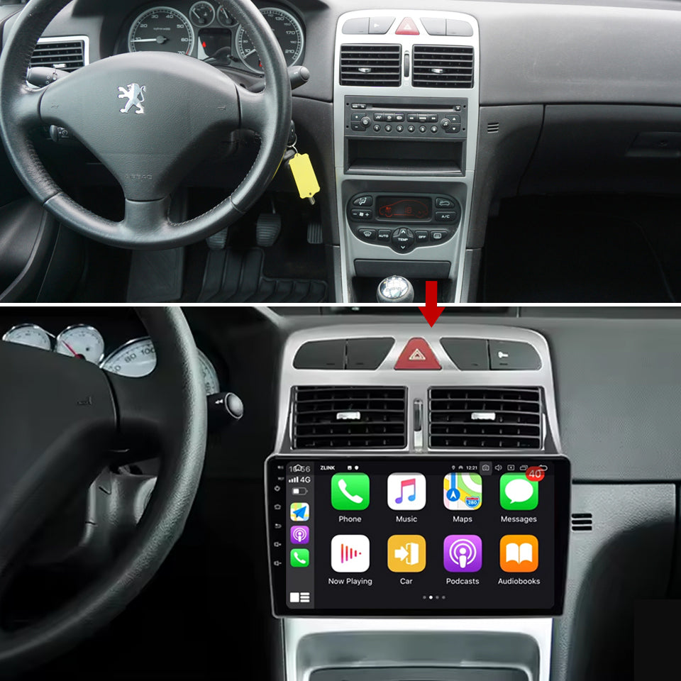Idoing 9inch Android 12 Radio Head Unit For Peugeot 307 307CC 307SW 2002-2013