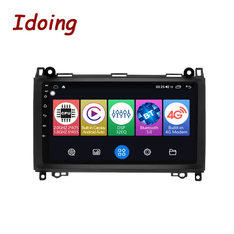 Idoing 9inch Android 12 Radio Head Unit For Mercedes-Benz B-Class T245 (2005-2011) / Vito 3 W447 (2014-2020) / Vito 2 Viano 2 W639 (2003-2015) / Sprinter (2009-2015)
