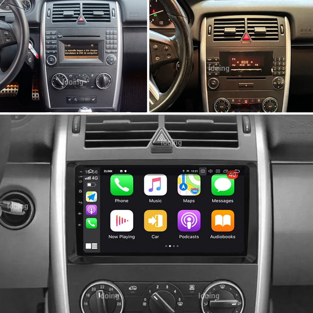 Idoing 9inch Android 12 Radio Head Unit For Mercedes-Benz B-Class T245 (2005-2011) / Vito 3 W447 (2014-2020) / Vito 2 Viano 2 W639 (2003-2015) / Sprinter (2009-2015)
