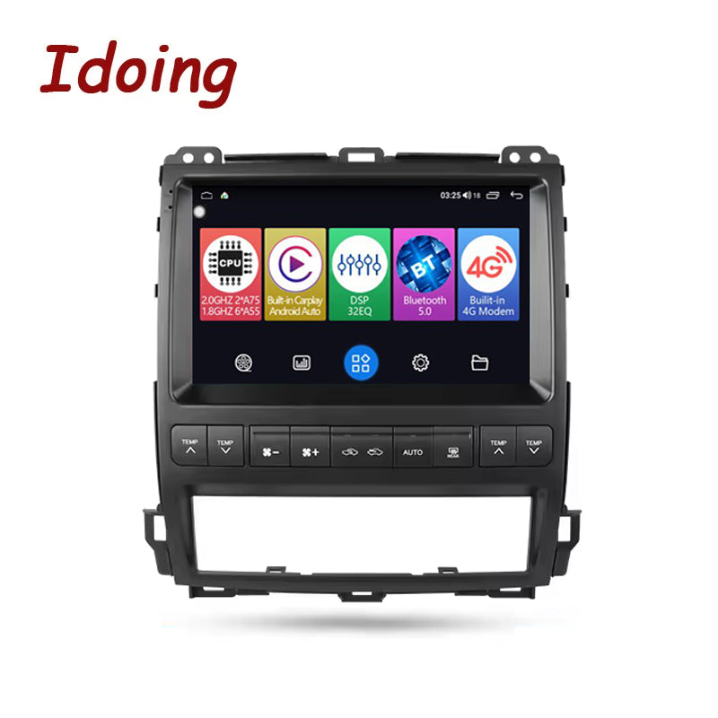 Idoing 9inch Android 12 Radio Head Unit For Toyota Land Cruiser Prado 120 For Lexus GX470 GX 470 J120 2002-2009
