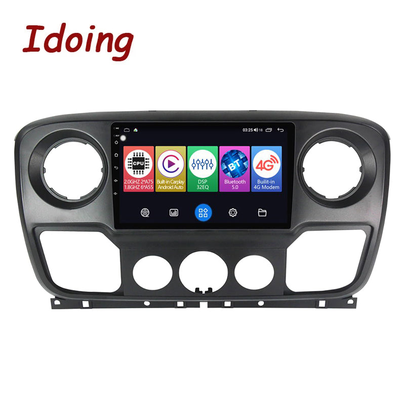 Idoing 10.2inch Android 12 Radio Head Unit For Renault Master Nissan NV400 Opel Movano 2010-2021