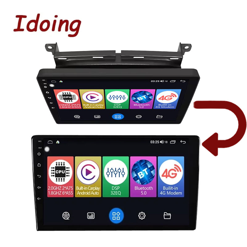 Idoing 9inch Android 12 Radio Head Unit For Fiat 500 2015-2019