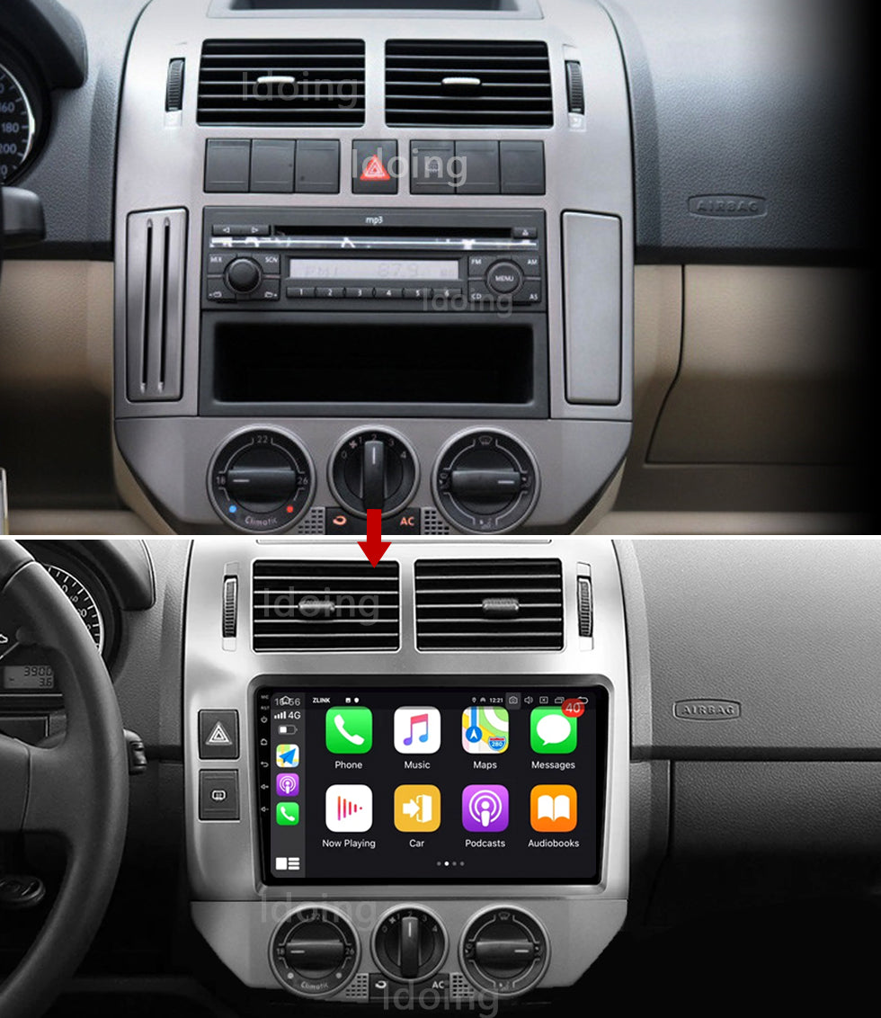 Idoing 9 Zoll Android 12 Radio-Headunit für Volkswagen POLO Limousine 2008-2015