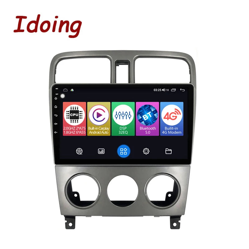 Idoing 9inch Android 12 Radio Head Unit For Subaru Forester WRX 2004-2008
