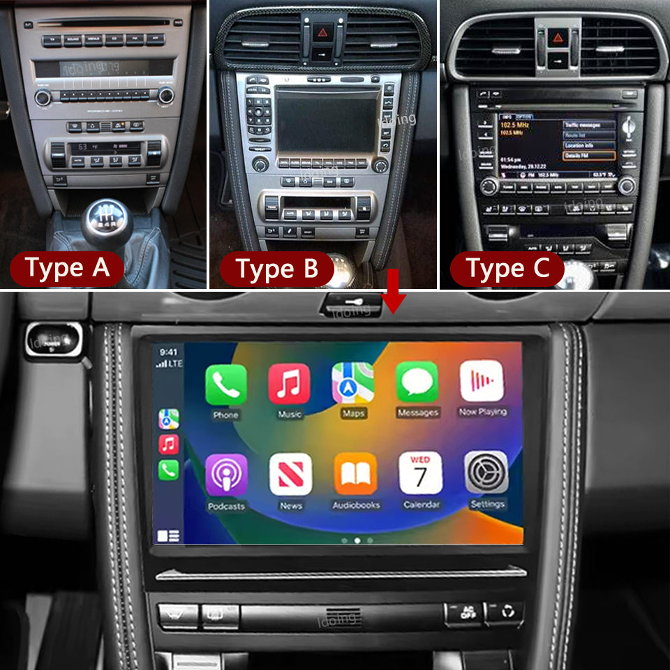 Idoing 8.8inch Android Radio Head Unit For Porsche 911 997 Cayman Boxster 987 2005-2013