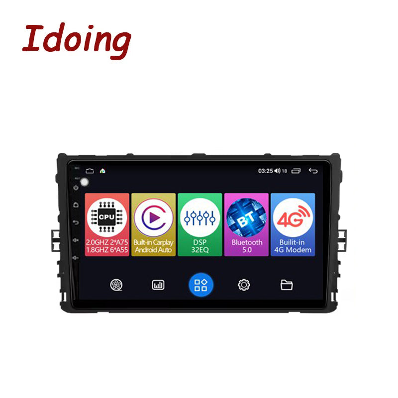 Idoing 9inch Android 12 Radio Head Unit For VW Jetta A7 Tiguan Passat Polo 2019-2024