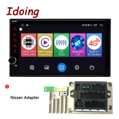 Idoing 7inch Android Radio Head Unit 2 Din 4GB+64GB For Nissan Almera Qashqai Juke Toyota Volkswagen Mazda Kia VW Peugeot LADA