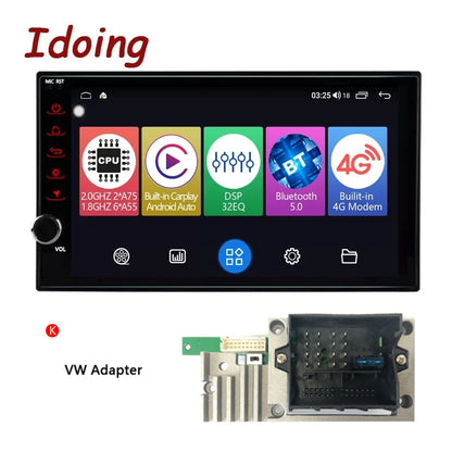 Idoing 7inch Android Radio Head Unit 2 Din 4GB+64GB For Nissan Almera Qashqai Juke Toyota Volkswagen Mazda Kia VW Peugeot LADA