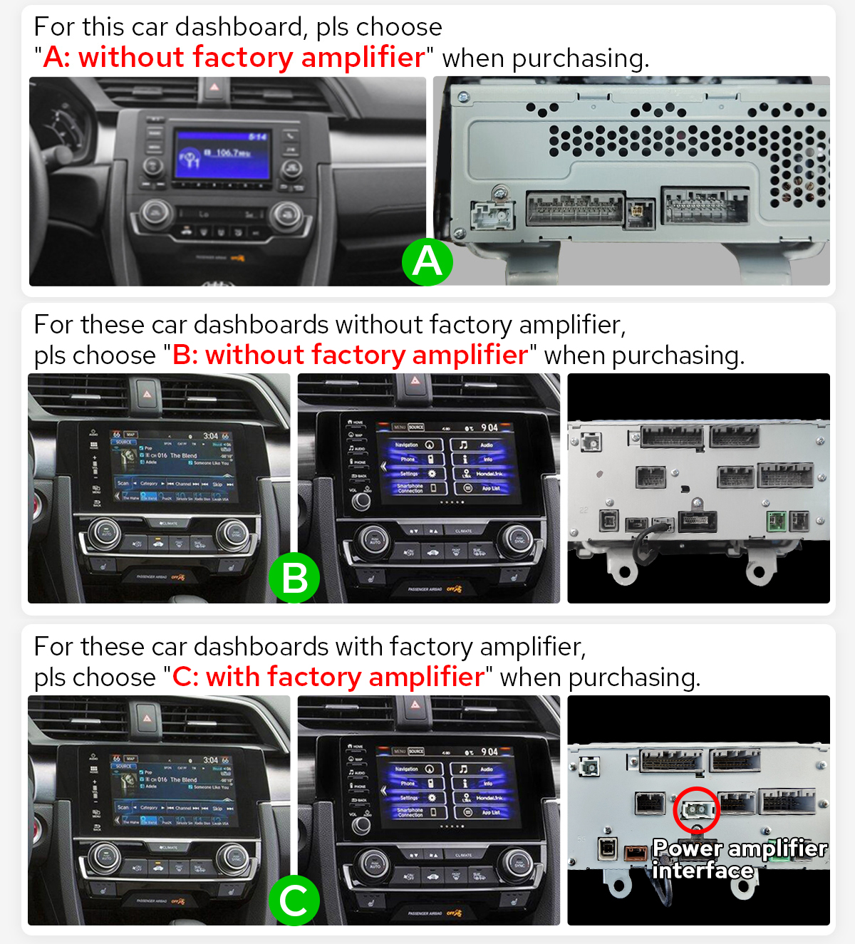 Idoing 9inch Android 12 Radio Head Unit For Honda Civic 10 FC FK 2015-2020