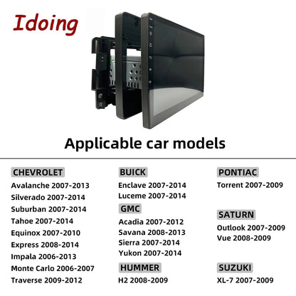 Idoing 10,2 Zoll Android 12 Radio-Headunit für GMC Yukon3 GMT 900 für Chevrolet Tahoe 3 III GMT900 2006-2014