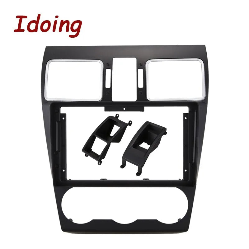 Idoing 9-Zoll-Android 12-Radio-Dash-Kit-Zierrahmen (Silbergrau) für Mitsubishi Lancer ix 2006-2010