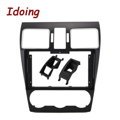 Idoing 9-Zoll-Android 12-Radio-Dash-Kit-Zierrahmen (Silbergrau) für Mitsubishi Lancer ix 2006-2010