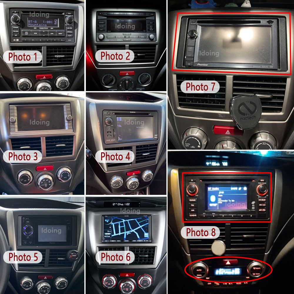 Idoing 9inch Android 12 Radio Head Unit For Subaru Forester WRX 2008-2014