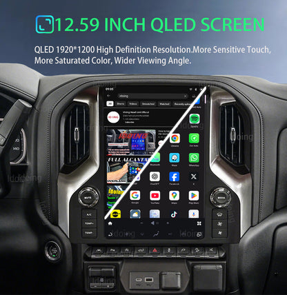 Idoing 12.95inch Android Radio Head Unit For Chery Chevrolet Silverado GMC Sierra 2019-2023