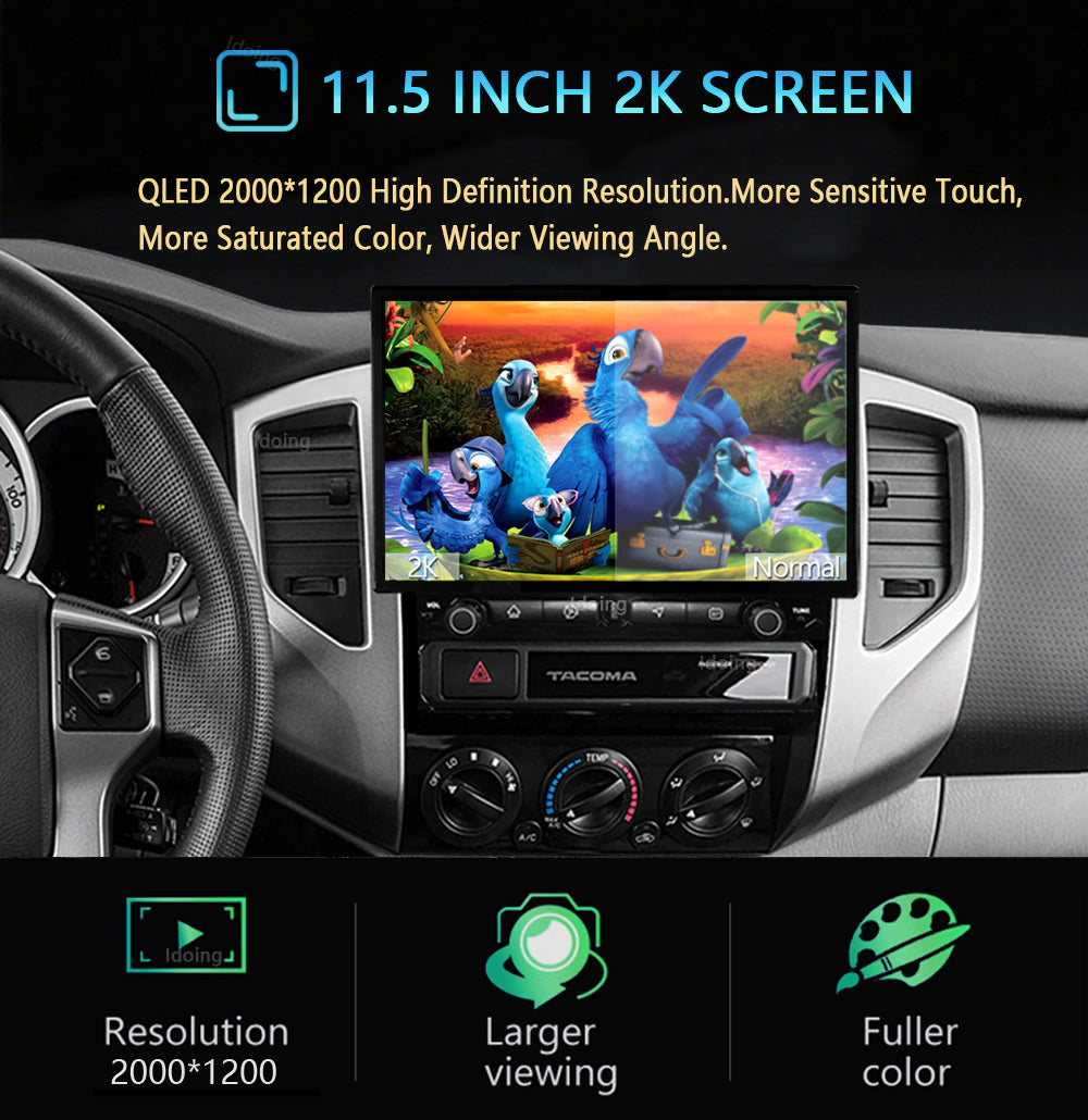 Idoing 11.5 inch Android 13 Radio Head Unit 6GB+128GB For Toyota Tacoma Hilux 2005-2015