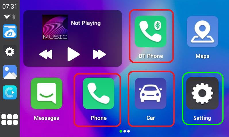 DAB Add DAB + Digitalradio-Box mit Touch-Steuerung für Android-Auto-DVD