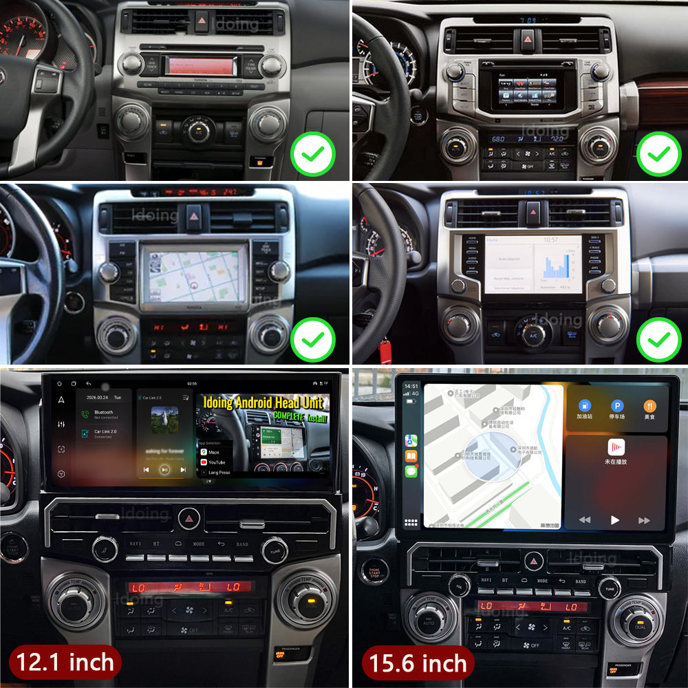 Idoing 12.3inch Android 13 Radio Head Unit 6GB+128GB For Toyota 4Runner 2010-2023