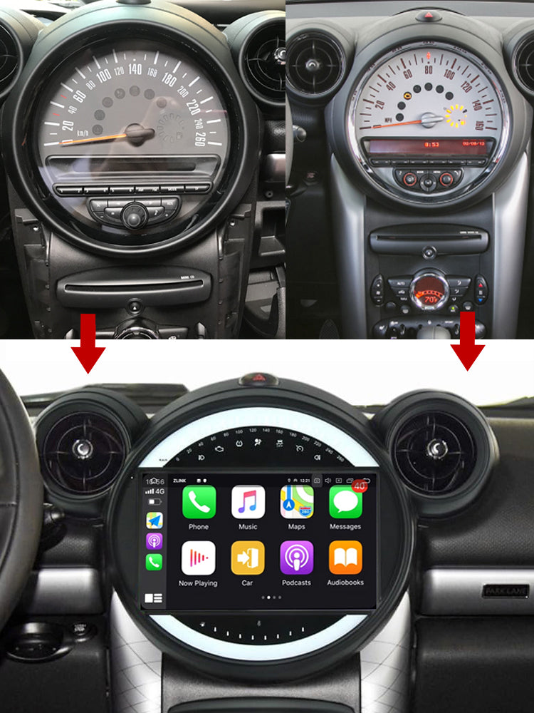 Idoing Android 12 Radio Head Unit For BMW Mini Cooper 2006-2013