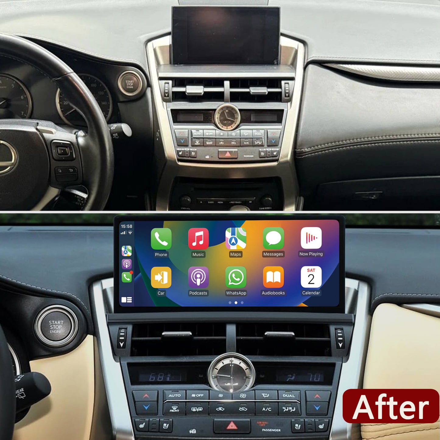 Idoing 10.25inch Android Radio Head Unit For Lexus NX200 NX200T NX300h 2014-2017