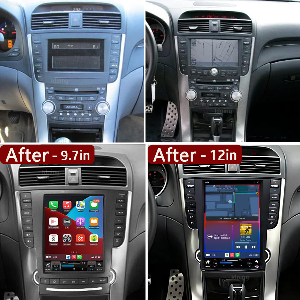 Idoing 12.1inch Android 13 Radio Head Unit For Acura TL 2004-2008