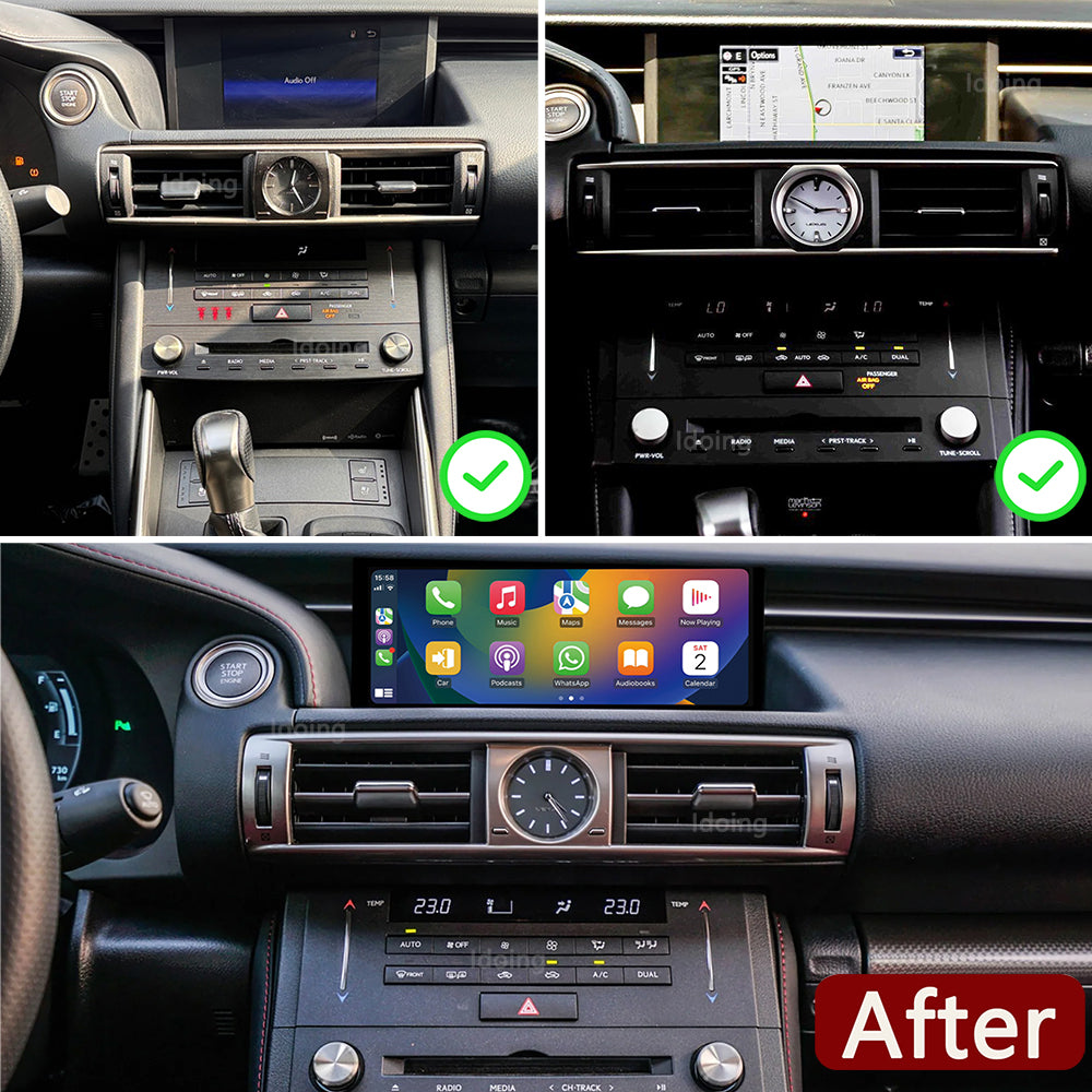 Idoing 10.25inch Android Radio Head Unit For Lexus IS250 IS350 RC300 RC350 2013-2019