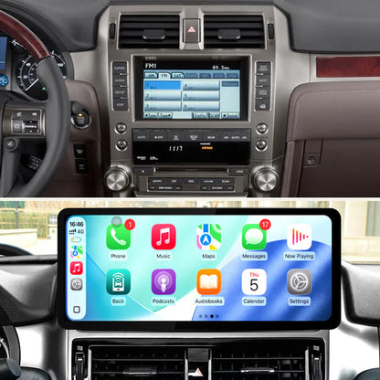 Idoing 12.3inch Android 14 Radio Head Unit 8GB+128GB For Lexus GX400 GX460 2010-2023