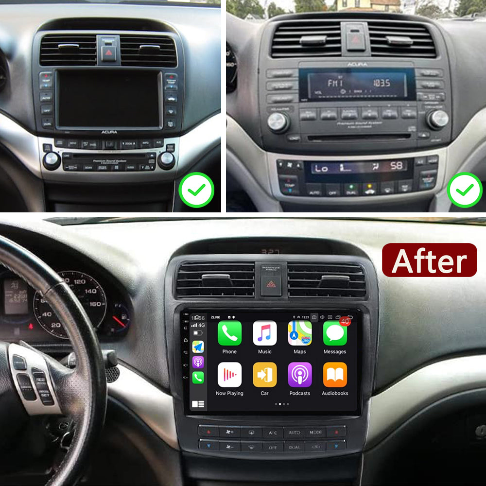 Idoing 9inch Android 13 Radio Head Unit 6GB+128GB For Acura TSX 2004-2008