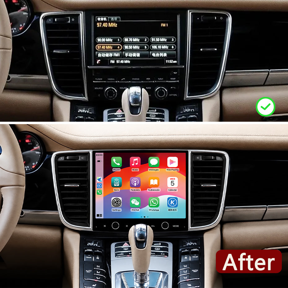 Idoing 8.8inch Android 13 Radio Head Unit 6GB+128GB For Porsche Panamera 2010-2016
