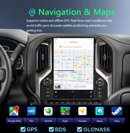 Idoing 12.95inch Android Radio Head Unit For Chery Chevrolet Silverado GMC Sierra 2019-2023