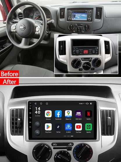 Idoing 9inch Android 13 Radio Head Unit Qualcomm Chip For Nissan NV200 M20 2009-2023