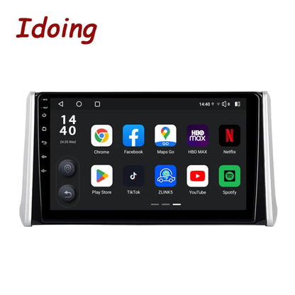 Idoing 10.2inch Android 13 Radio Head Unit Qualcomm Chip For Toyota RAV4 5 XA50 2018-2023