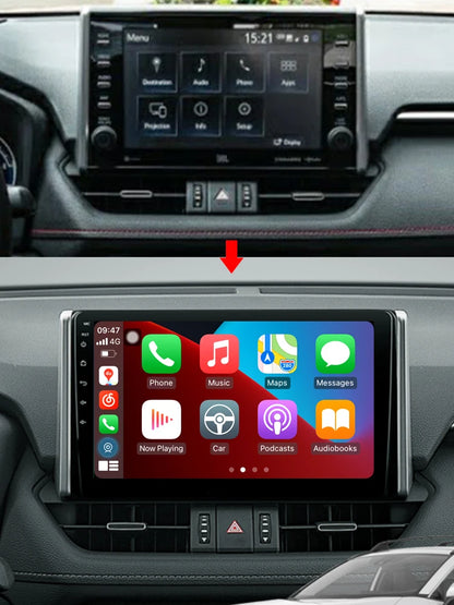 Idoing 10.2inch Android 13 Radio Head Unit Qualcomm Chip For Toyota RAV4 5 XA50 2018-2023
