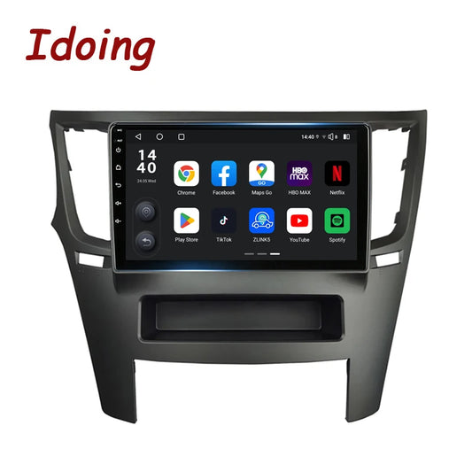 Idoing 9inch Android 13 Radio Head Unit Qualcomm Chip For Subaru Outback 4 BR Legacy 5 2009-2014