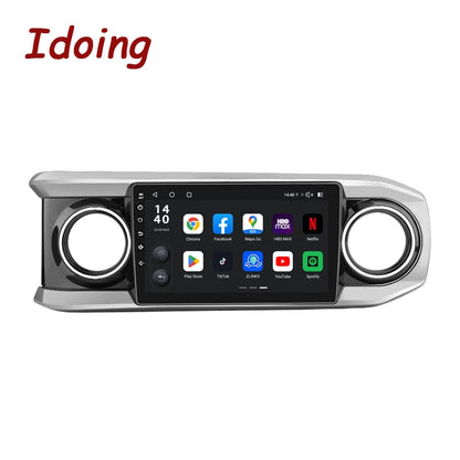 Idoing 10.2inch Android 13 Radio Head Unit Qualcomm Chip For Toyota Tacoma N300 TRD Sport 2015-2021