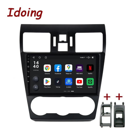 Idoing 9inch Android 13 Radio Head Unit Qualcomm Chip For Subaru WRX STI Forester Impreza 4 SJ XV 2012-2015