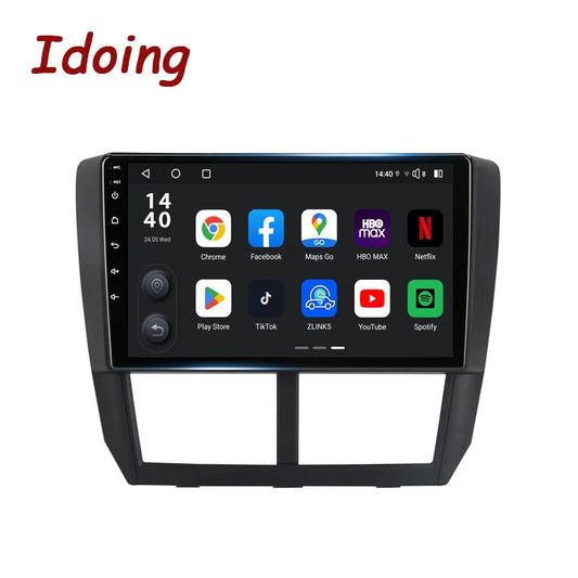 Idoing 9inch Android 13 Radio Head Unit Qualcomm Chip For Subaru Forester WRX Impreza 2007-2013