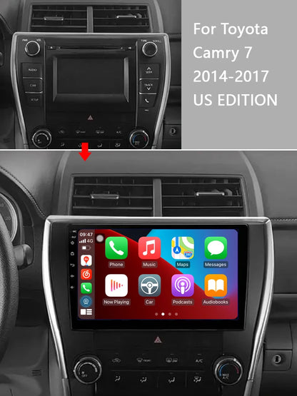 Idoing 9inch Android 13 Radio Head Unit Qualcomm Chip For Toyota Camry 7 XV 50 55 2014-2017