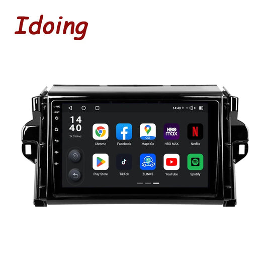 Idoing 9inch Android 13 Radio Head Unit Qualcomm Chip For Toyota Fortuner 2015-2022