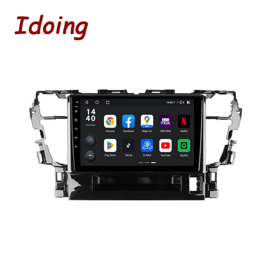 Idoing 10.2inch Android 13 Radio Head Unit Qualcomm Chip For Toyota Alphard H30 2015-2020