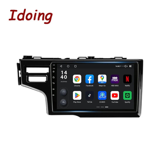 Idoing 10.2inch Android 13 Radio Head Unit Qualcomm Chip For Honda Jazz 3 2015-2020 Fit 3 GP GK 2013-2020