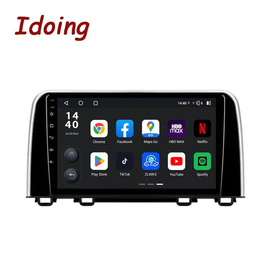 Idoing 10.2inch Android 13 Radio Head Unit Qualcomm Chip For Honda CRV 2016-2018