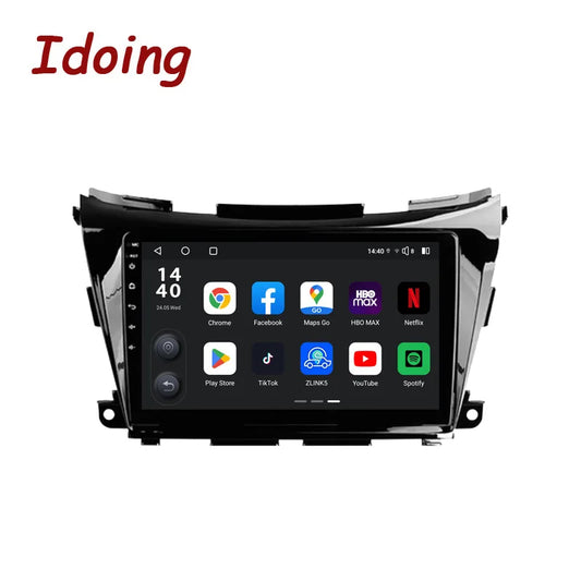 Idoing 10.2inch Android 13 Radio Head Unit Qualcomm Chip For Nissan Murano 3 Z52 2014-2020