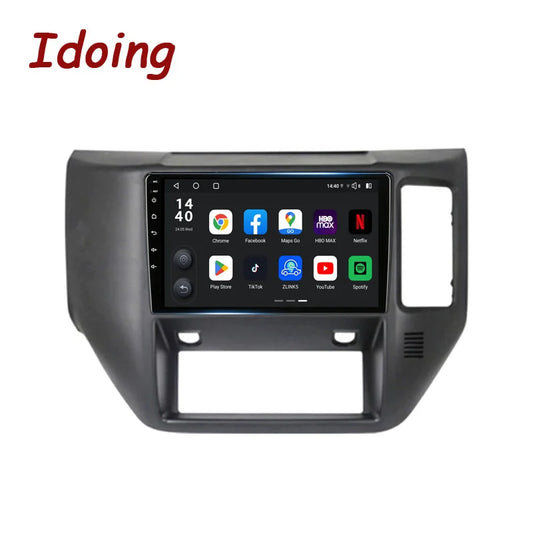 Idoing 9inch Android 13 Radio Head Unit Qualcomm Chip For Nissan Patrol V 5 Y61 LHD RHD 2004-2021
