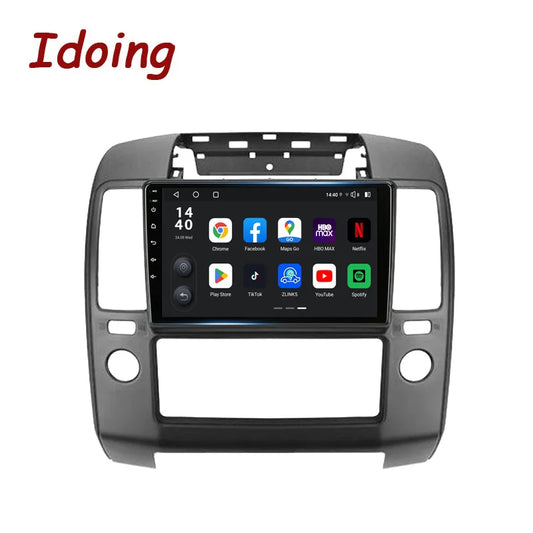 Idoing 9inch Android 13 Radio Head Unit Qualcomm Chip For Nissan Navara 2004-2010
