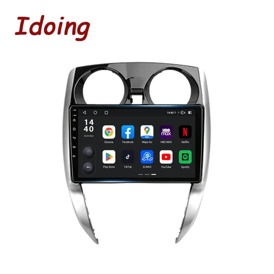 Idoing 10.2inch Android 13 Radio Head Unit Qualcomm Chip For Nissan Note 2 E12 2012-2021