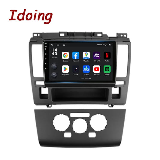 Idoing 9inch Android 13 Radio Head Unit Qualcomm Chip For Nissan Tiida C11 2004-2013